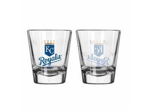 Kansas City Royals Shot Glass - 2 Pack Satin Etch Kansas City Royals Shot Glass - 2 Pack Satin Etch