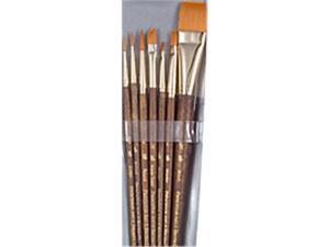 Princeton Brush 9143 Real Value Short Handle Set, Synthetic Golden Taklon - Set Of 7 Princeton Brush 9143 Real Value Short Handle Set, Synthetic Golden Taklon - Set Of 7