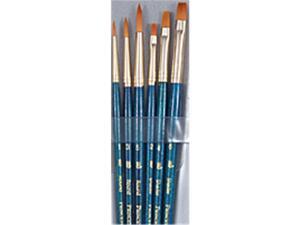 Princeton Brush 9137 Real Value Short Handle Set, Synthetic Golden Taklon - Set Of 6 Princeton Brush 9137 Real Value Short Handle Set, Synthetic Golden Taklon - Set Of 6