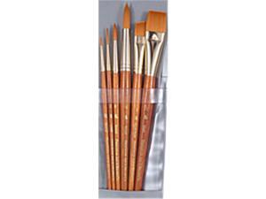 Princeton Brush 9153 Real Value Short Handle Set, Synthetic Golden Taklon - Set Of 6 Princeton Brush 9153 Real Value Short Handle Set, Synthetic Golden Taklon - Set Of 6