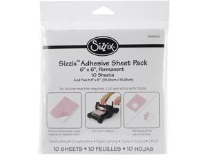 Sizzix 656802 6 x 6 in. Adhesive Sheets - 10 per Pack Sizzix 656802 6 x 6 in. Adhesive Sheets - 10 per Pack