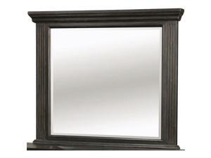 Roisin Transitional Style Mirror, Wire Brushed Black Roisin Transitional Style Mirror, Wire Brushed Black
