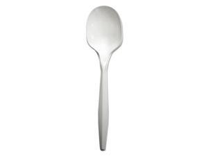 Mediumweight Polypropylene Cutlery, Soup Spoon, White, 1000/Carton SOUPMWPPWH Mediumweight Polypropylene Cutlery, Soup Spoon, White, 1000/Carton SOUPMWPPWH