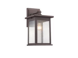 Chloe CH22031RB14-OD1 14 in. Lighting Tristan Transitional 1 Light Rubbed Bronze Outdoor Wall Sconce - Oil Rubbed Bronze
