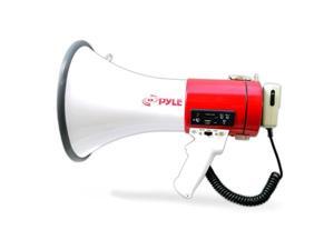 Pyle USA TW9817 Megaphone Bullhorn with USB Flash Drive & SD Memory Card Readers, Aux Input Connector Jack, Built-in Rechargeable Battery, Siren Mode Pyle USA TW9817 Megaphone Bullhorn with USB Flash Drive & SD Memory Card Readers, Aux Input Connector Jack, Built-in Rechargeable Battery, Siren Mode