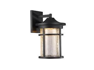 Chloe CH22L52BK15-OD1 15 in. Lighting Frontier Transitional Led Textured Black Outdoor Wall Sconce - Textured Black