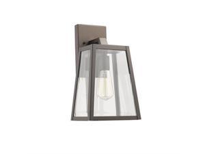 Chloe CH22034RB14-OD1 14 in. Lighting Leodegrance Transitional 1 Light Rubbed Bronze Outdoor Wall Sconce - Oil Rubbed Bronze