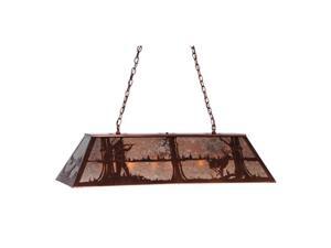 Meyda 144031 48 in. Deer Hunter Oblong Pendant, New Copper Vein & Silver Mica Meyda 144031 48 in. Deer Hunter Oblong Pendant, New Copper Vein & Silver Mica