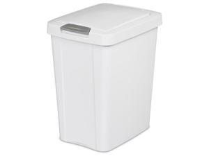 Sterilite 10438004 28 Ltr. Touch Top Wastebasket Can, White Sterilite 10438004 28 Ltr. Touch Top Wastebasket Can, White