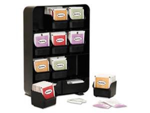Ems Mind Reader TBORGBLK 10.24 x 4.33 x 13.11 in. Baggy Nine-Drawer Tea Bag & Accessory Holder - Black Ems Mind Reader TBORGBLK 10.24 x 4.33 x 13.11 in. Baggy Nine-Drawer Tea Bag & Accessory Holder - Black