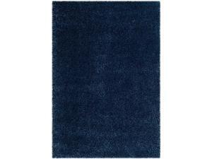 Safavieh SG151-7070-5 5 ft.-3 in. x 7 ft.-6 in. Shag Power Loomed Small Rectangle Area Rug, Navy Safavieh SG151-7070-5 5 ft.-3 in. x 7 ft.-6 in. Shag Power Loomed Small Rectangle Area Rug, Navy