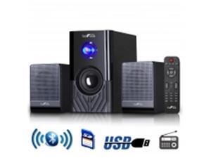 beFree Sound 2.1 Channel Surround Sound Bluetooth Speaker System -Black beFree Sound 2.1 Channel Surround Sound Bluetooth Speaker System -Black