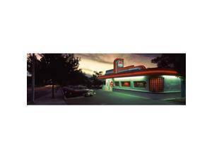 Panoramic Images PPI77825L Restaurant lit up at dusk Route 66 Albuquerque Bernalillo County New Mexico USA Poster Print by Panoramic Images - 36 x 12 Panoramic Images PPI77825L Restaurant lit up at dusk Route 66 Albuquerque Bernalillo County New Mexico USA Poster Print by Panoramic Images - 36 x 12