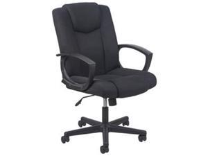 Essentials by OFM ESS-3080 Mid-Back Swivel Upholstered Task Chair, Black