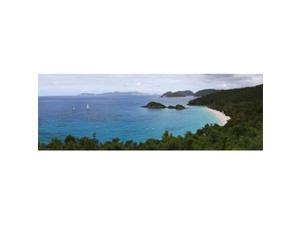 Panoramic Images PPI147494L Trees on the coast Trunk Bay Virgin Islands National Park St. John US Virgin Islands Poster Print by Panoramic Images - 36 x 12 Panoramic Images PPI147494L Trees on the coast Trunk Bay Virgin Islands National Park St. John US Virgin Islands Poster Print by Panoramic Images - 36 x 12