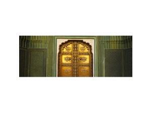 Panoramic Images PPI94751L Close-up of a closed door of a palace Jaipur City Palace Jaipur Rajasthan India Poster Print by Panoramic Images - 36 x 12 Panoramic Images PPI94751L Close-up of a closed door of a palace Jaipur City Palace Jaipur Rajasthan India Poster Print by Panoramic Images - 36 x 12