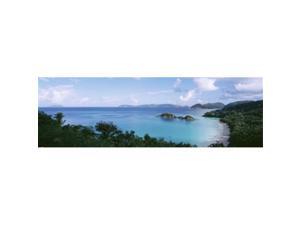 Panoramic Images PPI35028L US Virgin Islands St. John Trunk Bay Panoramic view of an island and a beach Poster Print by Panoramic Images - 36 x 12 Panoramic Images PPI35028L US Virgin Islands St. John Trunk Bay Panoramic view of an island and a beach Poster Print by Panoramic Images - 36 x 12