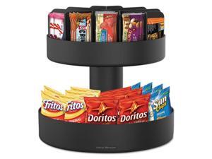 Ems Mind Reader SNACKCARBLK 22.05 x 2.05 x 16.14 in. Supreme Lazy Suzan Condiment, Snack Organizer - Black Ems Mind Reader SNACKCARBLK 22.05 x 2.05 x 16.14 in. Supreme Lazy Suzan Condiment, Snack Organizer - Black