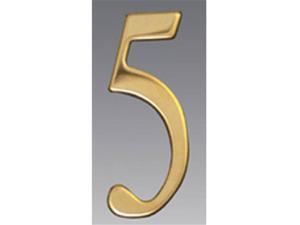 Mailbox Accessories BR3-5 Brass Address Numbers Size - 3 Number - 5-Brass Mailbox Accessories BR3-5 Brass Address Numbers Size - 3 Number - 5-Brass