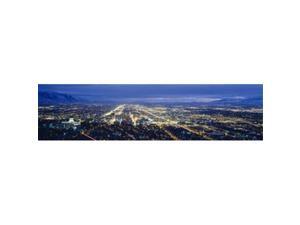 Panoramic Images PPI78873L Aerial view of a city lit up at dusk Salt Lake City Utah USA Poster Print by Panoramic Images - 36 x 12 Panoramic Images PPI78873L Aerial view of a city lit up at dusk Salt Lake City Utah USA Poster Print by Panoramic Images - 36 x 12