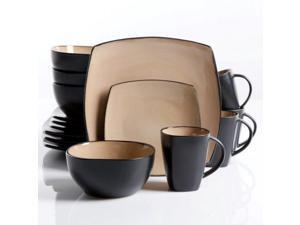 Gibson 69467.16 Home Soho Lounge Dinnerware Set, Taupe Gibson 69467.16 Home Soho Lounge Dinnerware Set, Taupe