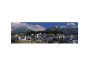 Panoramic Images PPI42859L High angle view of a village on a mountainside  Iznalloz  Granada  Andalusia  Spain Poster Print by Panoramic Images - 36 x 12