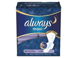 Tide 17902PK Heavy Overnight Maxi Pads, 20 per Pack Tide 17902PK Heavy Overnight Maxi Pads, 20 per Pack