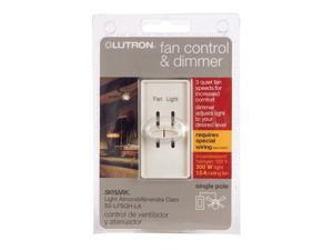 Lutron Electronics S2-LFSQH-LA Fan & Light Control Light Almond Lutron Electronics S2-LFSQH-LA Fan & Light Control Light Almond
