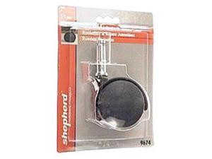 Shepherd 9576 2/" Twin Wheel Caster With Stem