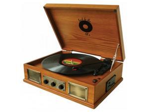 Back To The 50S TB-2917 3 Speed Wooden Turntable Back To The 50S TB-2917 3 Speed Wooden Turntable