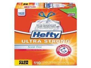 Reynolds Food Packaging E84570 13 gal, 0.9 Mil Ultra Strong Tall Kitchen & Trash Bags - White, 110 per Box Reynolds Food Packaging E84570 13 gal, 0.9 Mil Ultra Strong Tall Kitchen & Trash Bags - White, 110 per Box