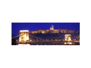Panoramic Images PPI68767L Chain Bridge Royal Palace Budapest Hungary Poster Print by Panoramic Images - 36 x 12 Panoramic Images PPI68767L Chain Bridge Royal Palace Budapest Hungary Poster Print by Panoramic Images - 36 x 12