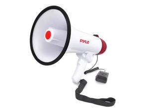 Pyle USA DE6726 Megaphone Speaker, Audio PA System with Wired Microphone, Siren Alarm, Adjustable Volume Pyle USA DE6726 Megaphone Speaker, Audio PA System with Wired Microphone, Siren Alarm, Adjustable Volume