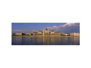 Panoramic Images PPI58900L Parliament building at the waterfront  Danube River  Budapest  Hungary Poster Print by Panoramic Images - 36 x 12