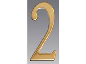 Mailbox Accessories BR2-2 Brass Address Numbers Size - 2 Number - 2-Brass Mailbox Accessories BR2-2 Brass Address Numbers Size - 2 Number - 2-Brass