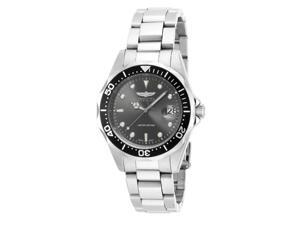Invicta ILE8932A Mens Pro Diver Quartz 3 Hand Dial Watch, Charcoal Invicta ILE8932A Mens Pro Diver Quartz 3 Hand Dial Watch, Charcoal