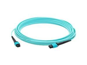 AddOn ADD-MPOMPO-20M5OM4 65.62 ft. Aqua MPO/MPO Female to Female Crossover OM4 12 Fiber LOMM Patch Cable AddOn ADD-MPOMPO-20M5OM4 65.62 ft. Aqua MPO/MPO Female to Female Crossover OM4 12 Fiber LOMM Patch Cable