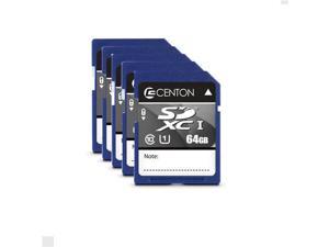 Centon Electronics S1-SDXU1-64G-5-B 64GB MP Essential SDXC Card, UHS1 - Pack of 5