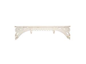 Melrose International 70537 23 x 12 in. Shelf Wood, White Brown Melrose International 70537 23 x 12 in. Shelf Wood, White Brown