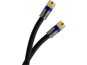 GE Jasco 33532 50 ft. Black RG6 Quad Shield Coax Cable GE Jasco 33532 50 ft. Black RG6 Quad Shield Coax Cable
