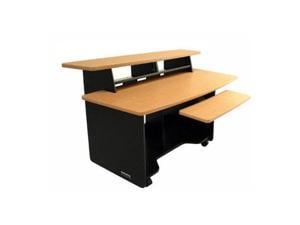 Omnirax Force32 B 32 Audio Video Workstation Black Melamine