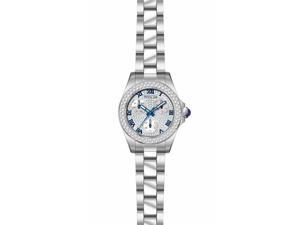 Invicta 28473 34 in. Womens Angel Quartz 3 Hand Pave & White Dial Watch Invicta 28473 34 in. Womens Angel Quartz 3 Hand Pave & White Dial Watch
