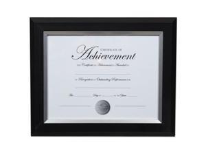 Dax Manufacturing N16984NT 8.5 x 11 in. 2 Tone Document Frame - Black & Silver Dax Manufacturing N16984NT 8.5 x 11 in. 2 Tone Document Frame - Black & Silver