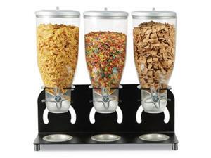 Ems Mind Reader KELL300BLK Mind Reader Heavy Duty Metal Cereal Triple Dispenser - Black Ems Mind Reader KELL300BLK Mind Reader Heavy Duty Metal Cereal Triple Dispenser - Black