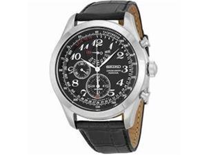 Seiko Neo Classic Chronograph Black Dial Black Leather Mens Watch SPC133 Seiko Neo Classic Chronograph Black Dial Black Leather Mens Watch SPC133
