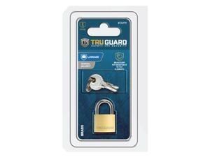 Master Lock 234970 0.75 in. Tru Guard Solid Body Brass Padlock with Long Steel Shackle Master Lock 234970 0.75 in. Tru Guard Solid Body Brass Padlock with Long Steel Shackle