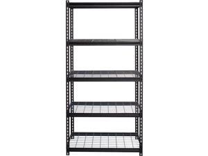 Lorell LLR99929 Wire Deck Shelving, Black - 36 x 18 x 72 in. Lorell LLR99929 Wire Deck Shelving, Black - 36 x 18 x 72 in.