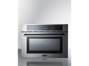 Summit Appliance CMV24 24 in. 1.34 cu. ft. Total Capacity Electric Single Wall Oven, Stainless Steel Summit Appliance CMV24 24 in. 1.34 cu. ft. Total Capacity Electric Single Wall Oven, Stainless Steel