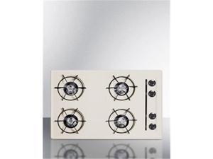 Summit Appliance SNL05P 30 in. Electric Open Burner Cooktop, Bisque