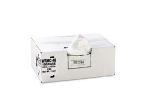 Webster 434722C Clear Low-Density Can Liners, 56 gal, 0.85 mil, 43 x 47, Clear, 100-Carton Webster 434722C Clear Low-Density Can Liners, 56 gal, 0.85 mil, 43 x 47, Clear, 100-Carton